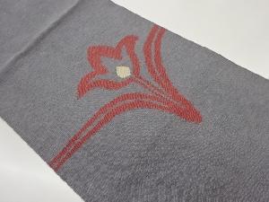 抽象花模様織出し名古屋帯